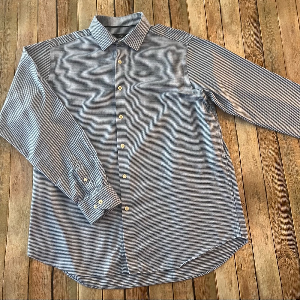 Hart Schaffner Marx mens long sleeve button down shirt | size large